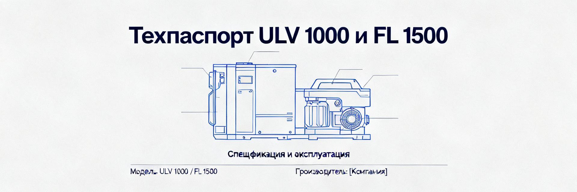 ULV 1000 19J and FL 1500 Technical Data Sheet: Precise Parameters and Tolerances