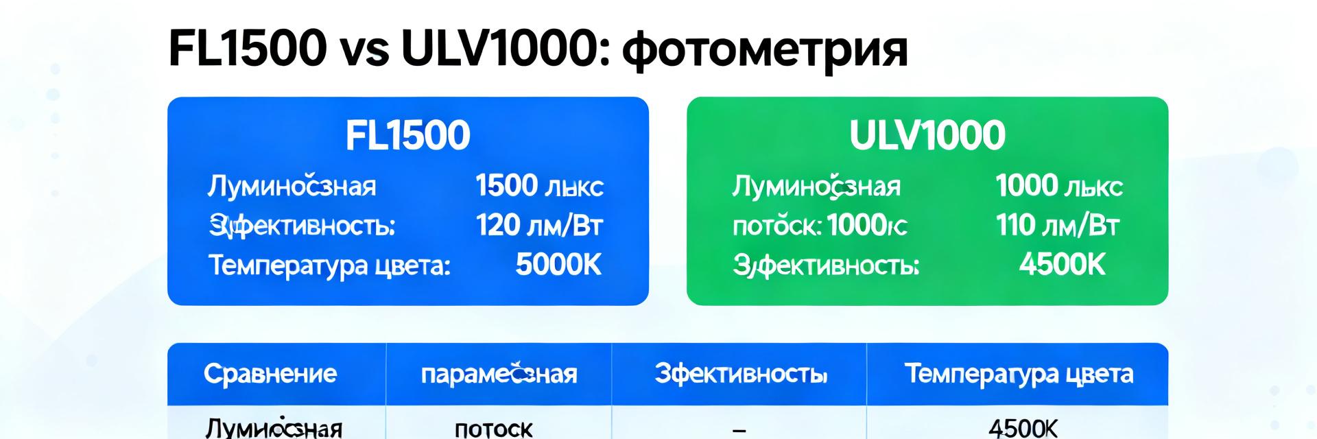 FL 1500与ULV 1000：参数及效能详细分析报告